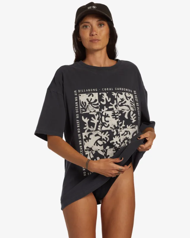 True Coral Gardener Top - Black Sands sold by Billabong