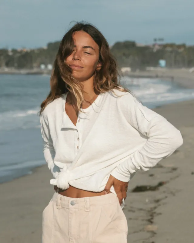 New Anyday Henley Top - Salt Crystal sold by Billabong