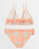 Girls Ur A Peach Ruffle Triangle Bikini Set - Peach Paradise sold by Billabong