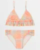 Girls Ur A Peach Ruffle Triangle Bikini Set - Peach Paradise sold by Billabong