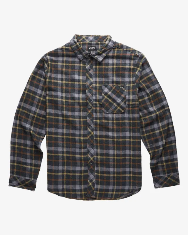 Classic Flannel Long Sleeve Shirt - Black sold by Billabong