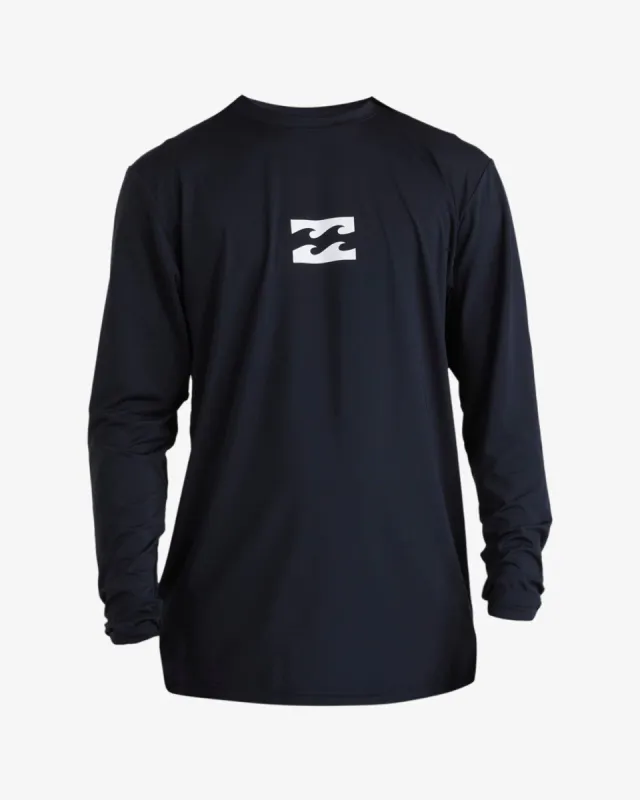 Boys 2-7 All Day Wave Kids Loose Fit Long Sleeve Surf Tee - Black sold by Billabong