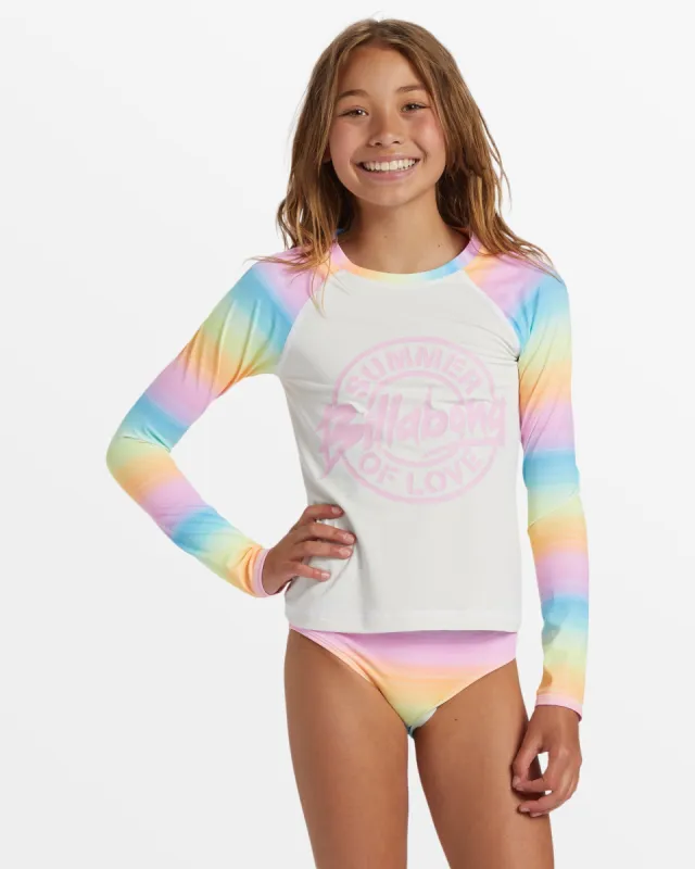 Girl's Vista Dreamin Long Sleeve Rashguard Set - Multi sold by Billabong