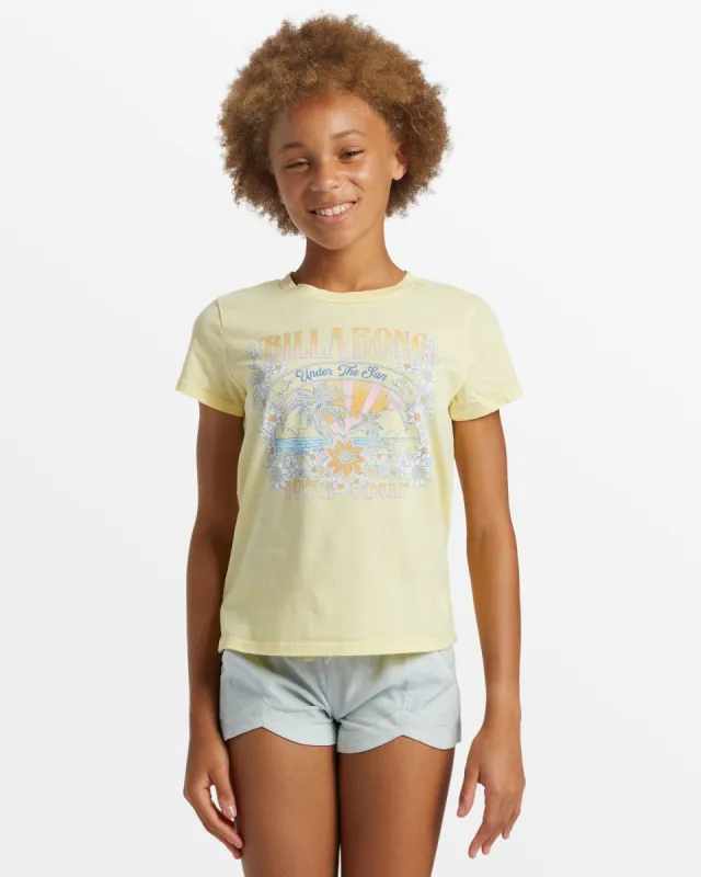 Girl's Under The Sun T-Shirt - Mellow Yellow sold by Billabong