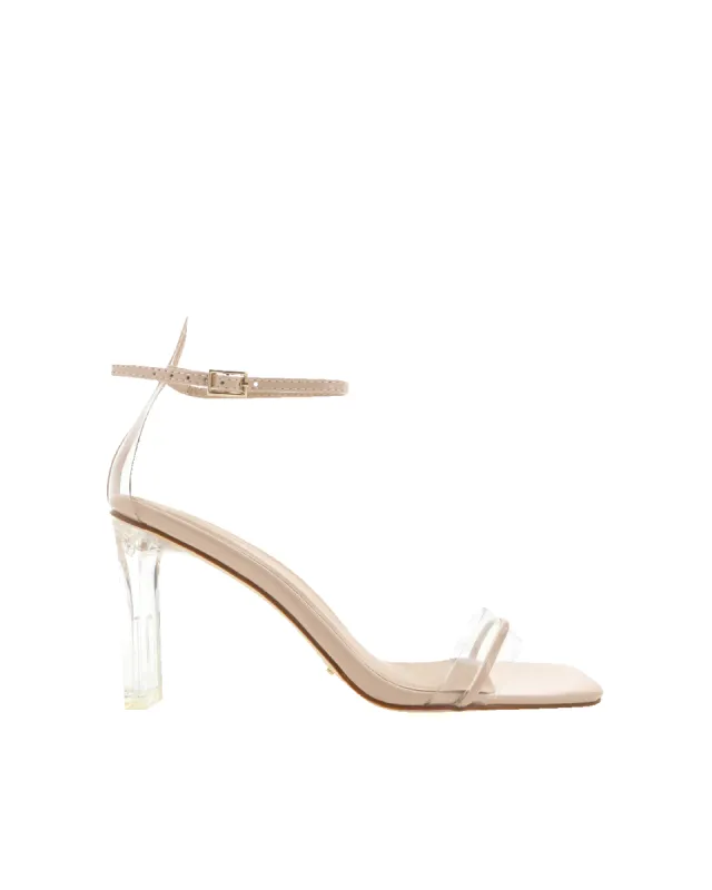 ORALEE - NUDE PATENT-CLEAR sold by Billini