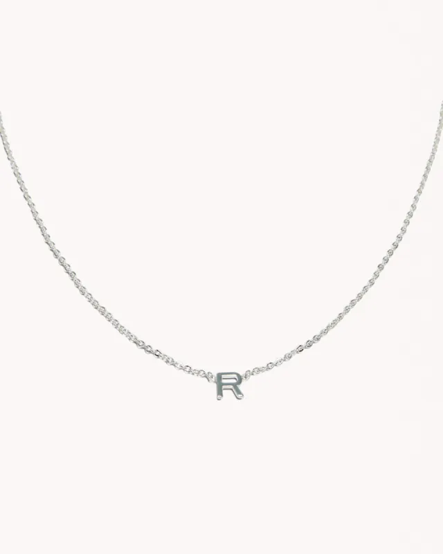 INITIAL NECKLACE - STERLING SILVER sold by Billini