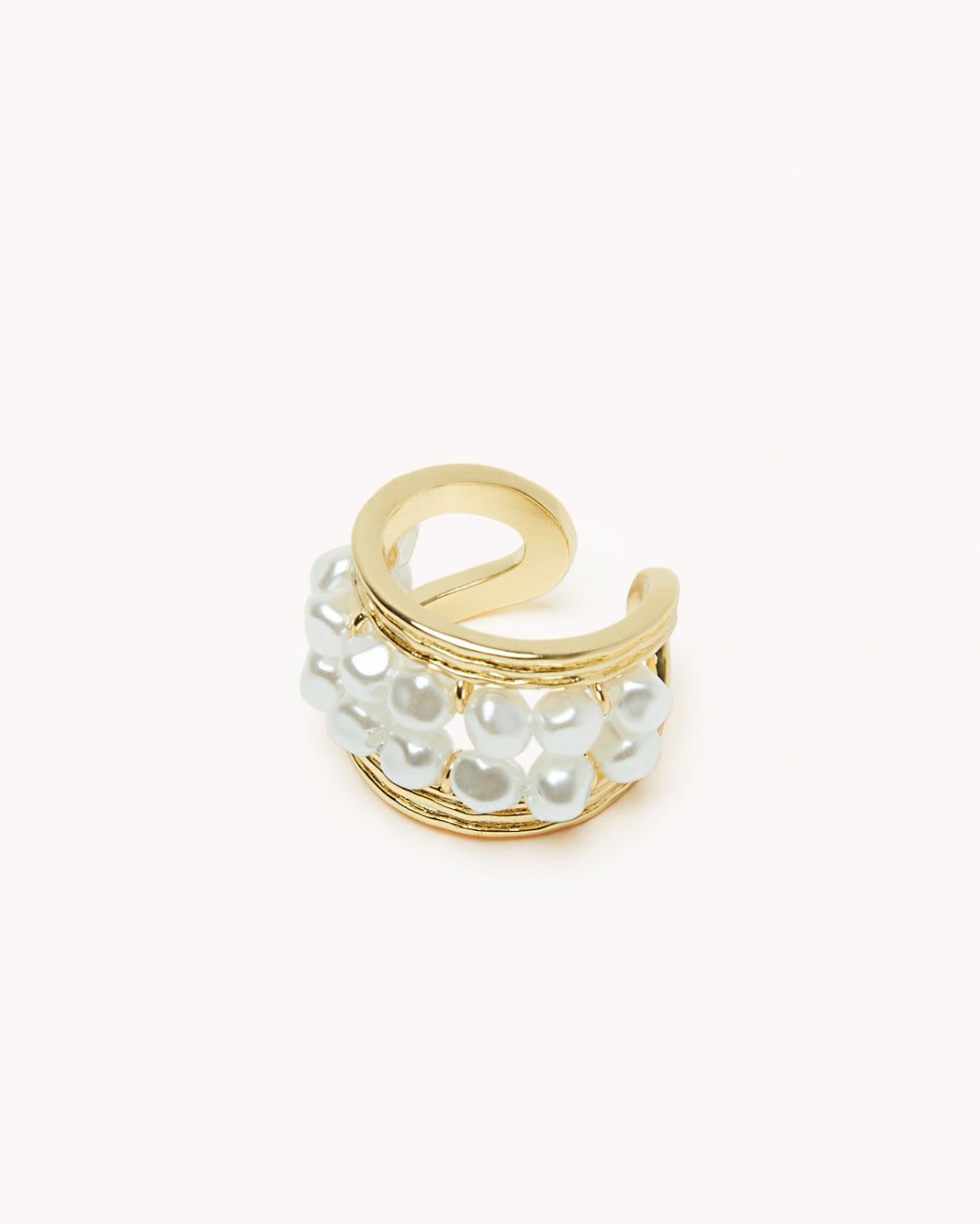 PIPPA RING - GOLD-PEARL sold by Billini