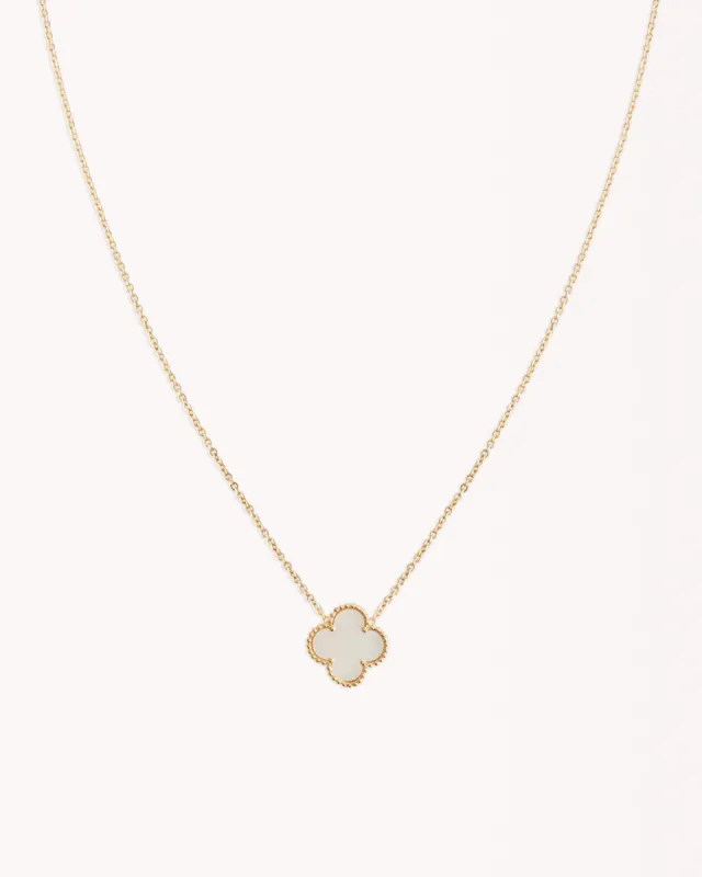 VERENA NECKLACE - PEARL-GOLD sold by Billini