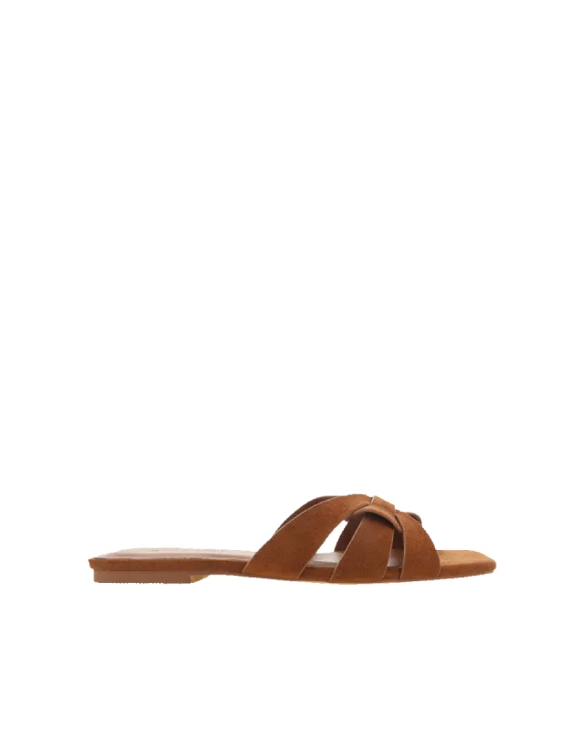RYLEY - DARK TAN SUEDE sold by Billini
