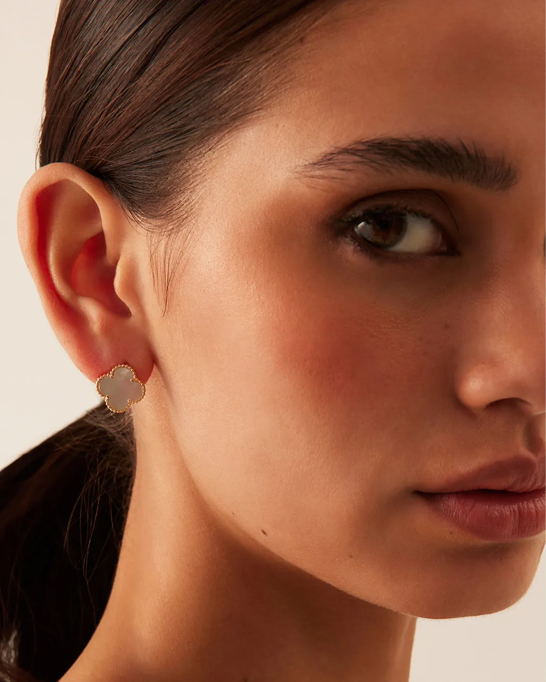 VANESSA EARRINGS - PEARL-GOLD sold by Billini product image thumbnail 2