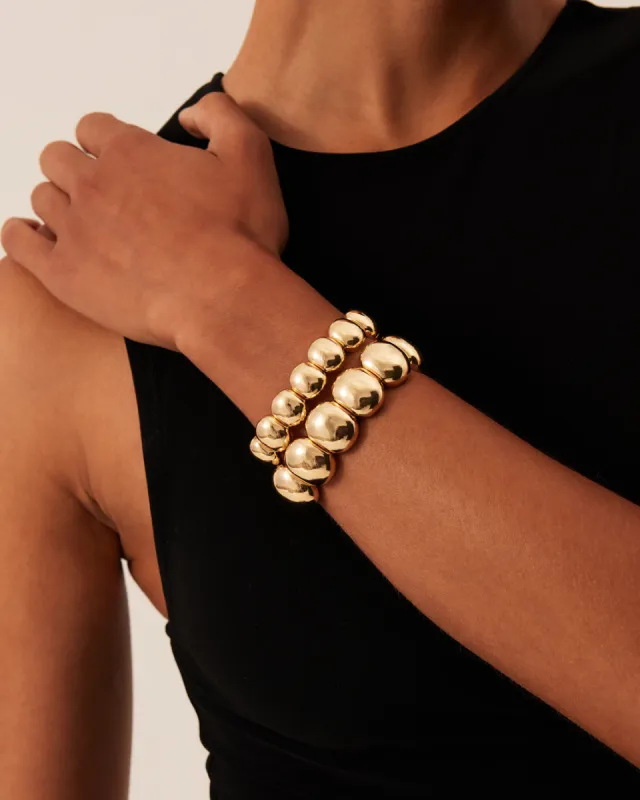 NOAH BRACELET 2 PACK - GOLD sold by Billini