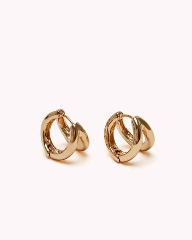 FAYTH HOOP EARRING - GOLD sold by Billini