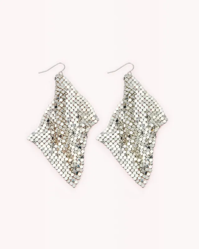 PALOMA EARRING - SILVER sold by Billini