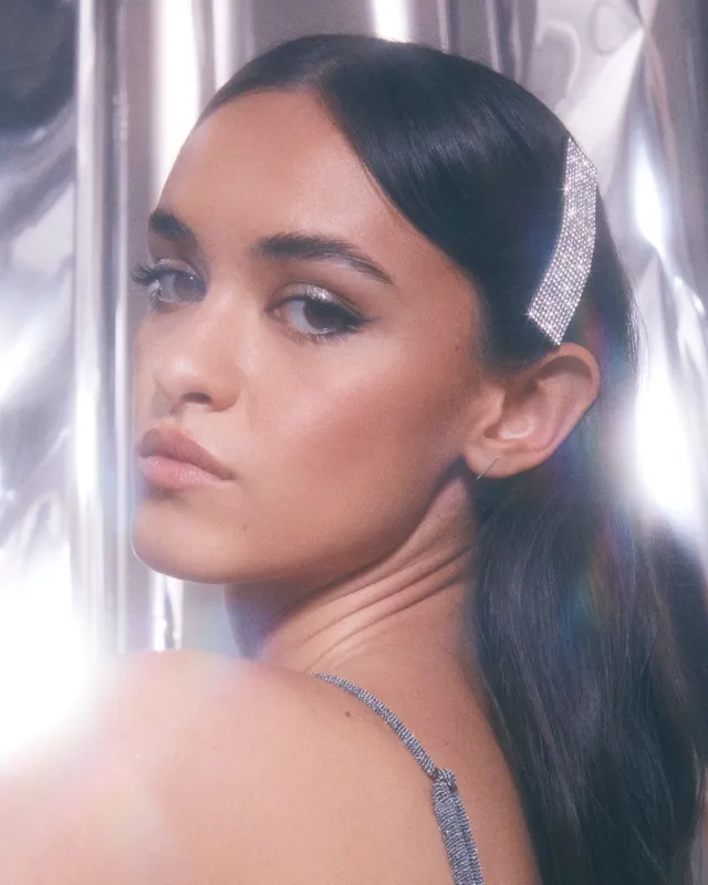 TESSA HAIR CLIP 2 PACK - BLACK-SILVER DIAMANTE sold by Billini