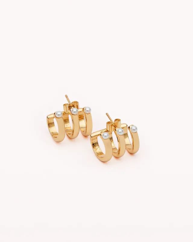 GRETCHEN EARRINGS - GOLD PLATED 18K made by Billini