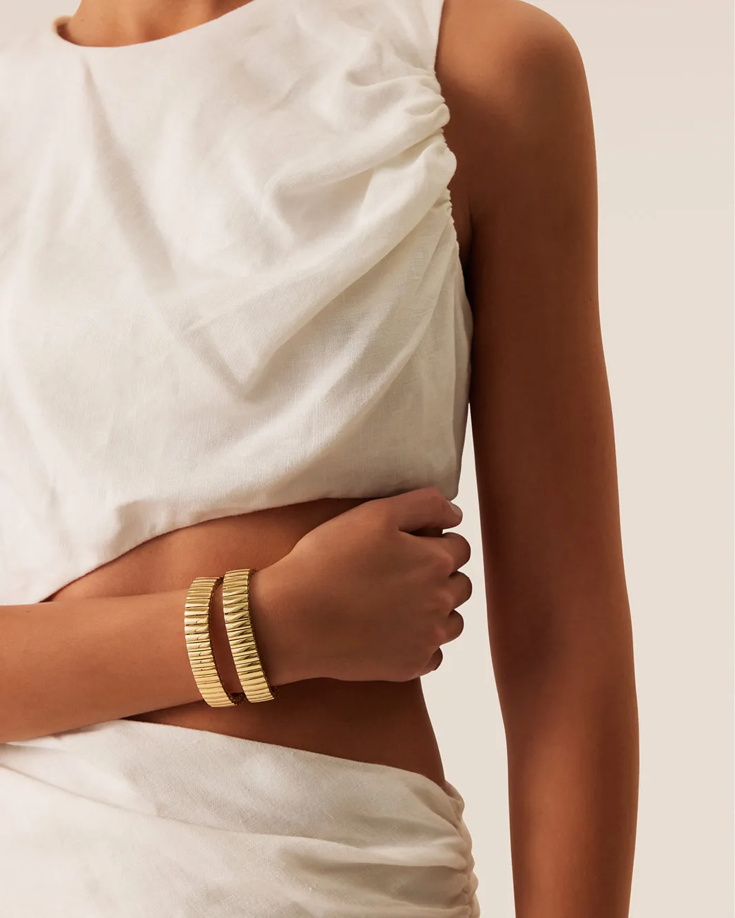 FANDA BRACELET 2 PACK - GOLD sold by Billini