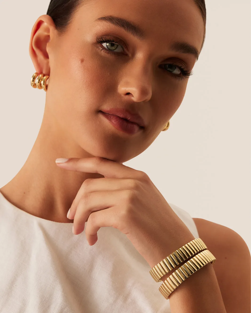 FANDA BRACELET 2 PACK - GOLD sold by Billini product image thumbnail 4