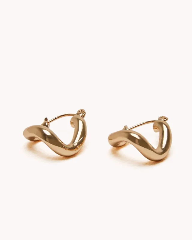 FRANCES TWIST EARRING - GOLD sold by Billini