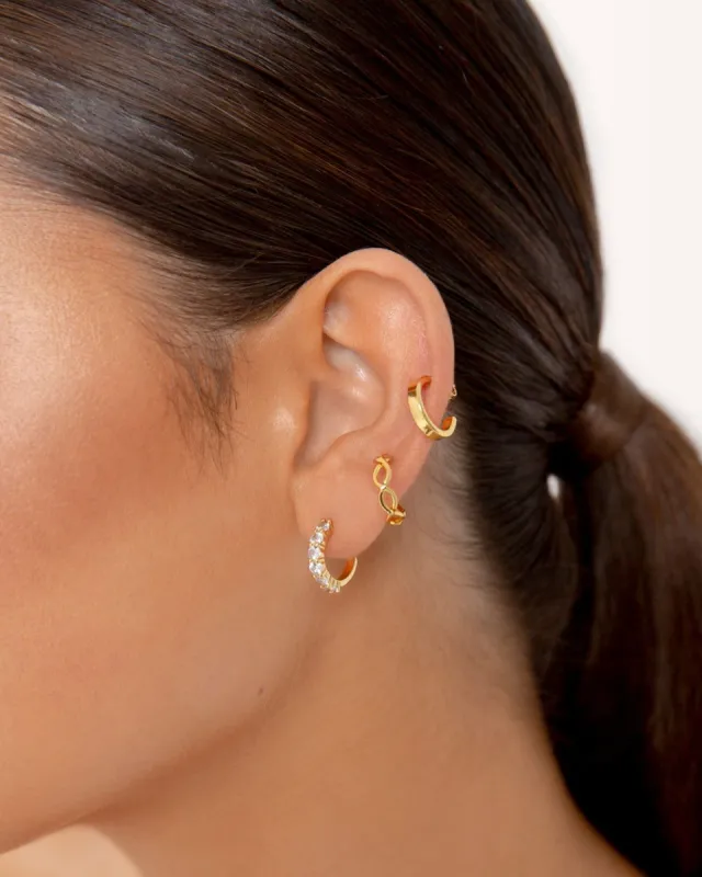 GRETA HOOP EARRING PACK - GOLD PLATED 18K sold by Billini