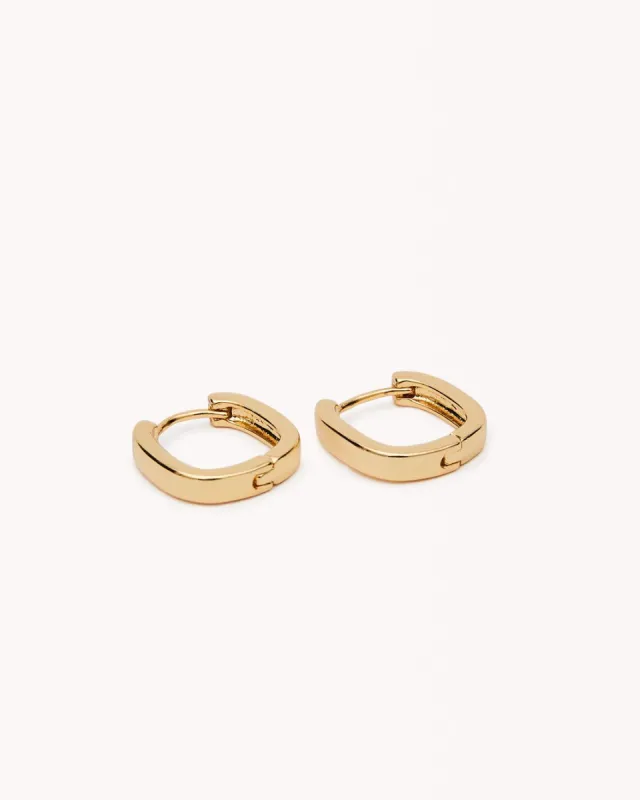 GABBY HOOP EARRINGS - GOLD PLATED 18K sold by Billini