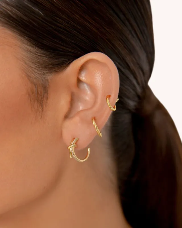 GEORGIA HOOP EARRING PACK - GOLD PLATED 18K sold by Billini