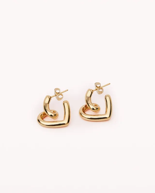 GIANNA EARRINGS - GOLD PLATED 18K sold by Billini