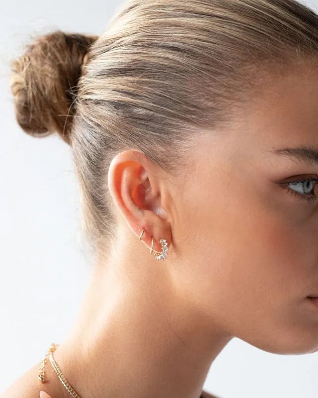 LILAH GOLD PLATED EARRING PACK - GOLD sold by Billini