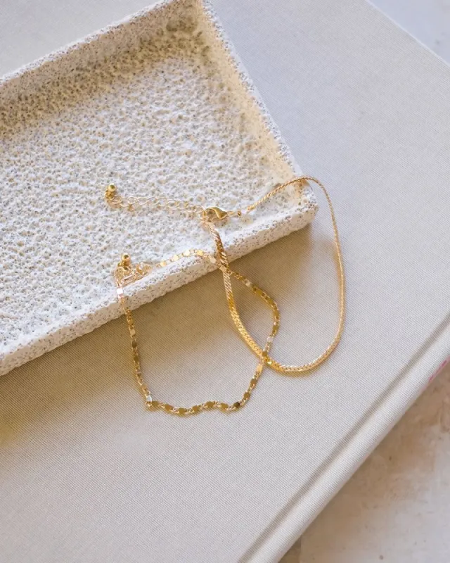 MARISTELA ANKLET PACK - GOLD sold by Billini