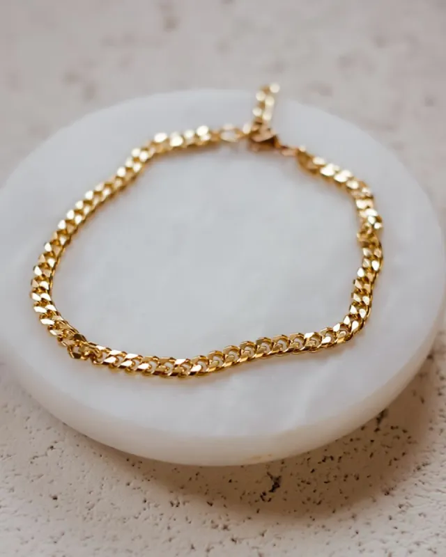 BRUNSWICK ANKLET - GOLD sold by Billini