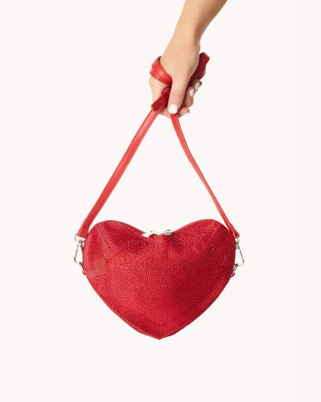 LELLO CROSS BODY BAG - SCARLET-SCARLET DIAMANTE sold by Billini
