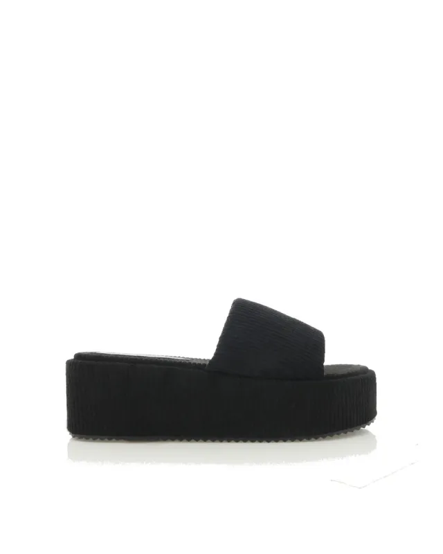 ELVERIA - BLACK RIBBED TERRY sold by Billini