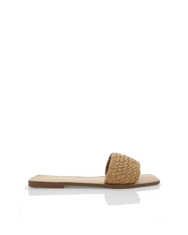 INISHA - SUGAR BROWN RAFFIA sold by Billini