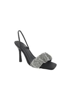 BRANDI - BLACK SATIN-DIAMANTE sold by Billini