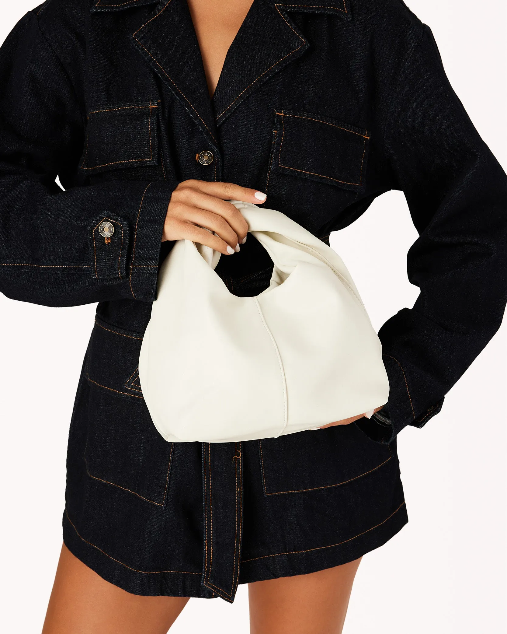 MISTY HANDLE BAG - BONE sold by Billini