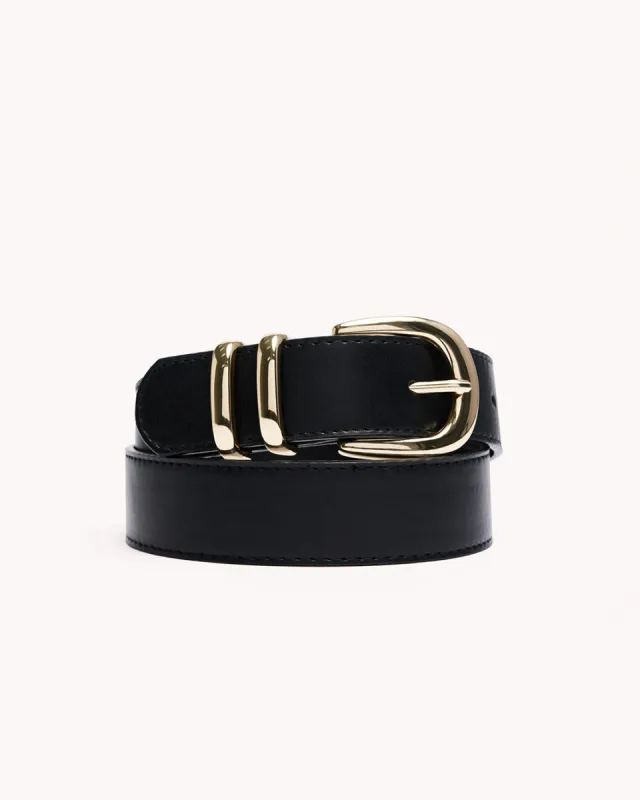 AMANI BELT - BLACK-GOLD sold by Billini