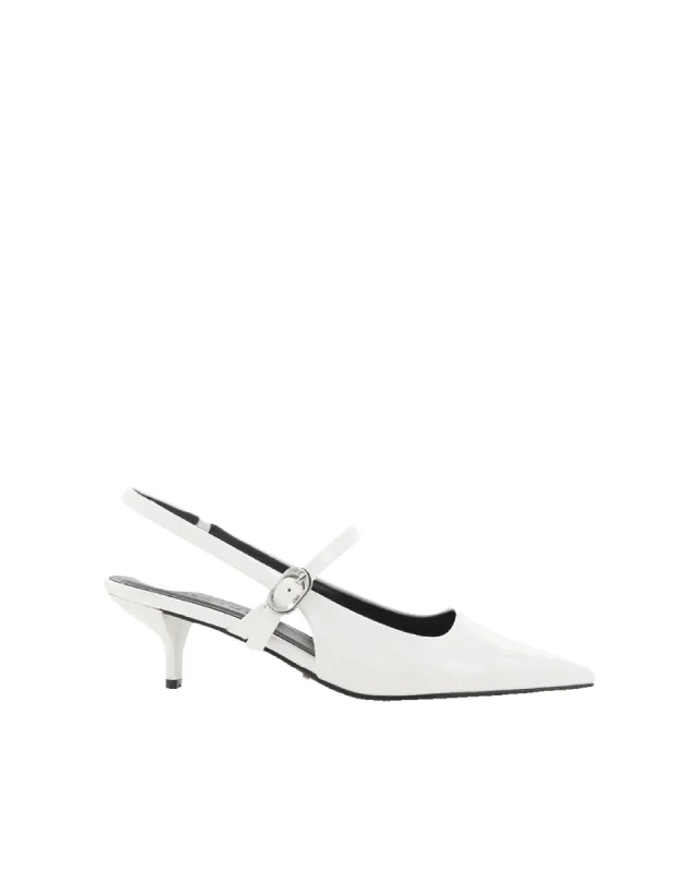 GERTA - WHITE PATENT sold by Billini