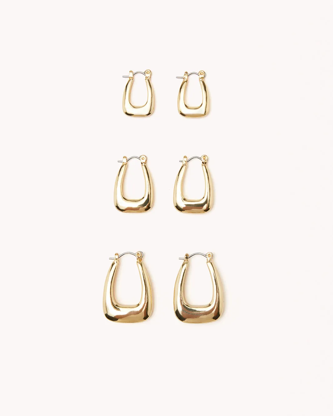JASMINE EARRING 3 PACK - GOLD PLATED 18K sold by Billini product image thumbnail 3