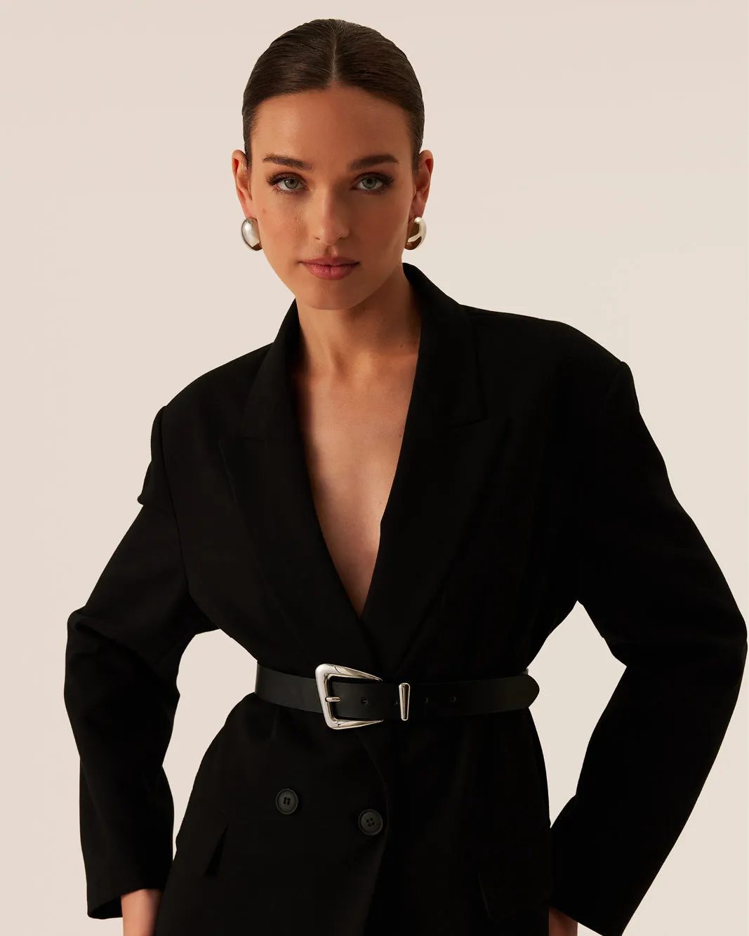 ANGELICA BELT - BLACK-SILVER sold by Billini product image thumbnail 4