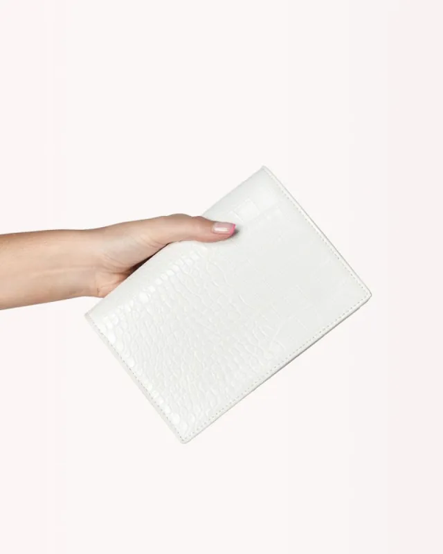 LAINA CROSS BODY BAG - WHITE CROC sold by Billini