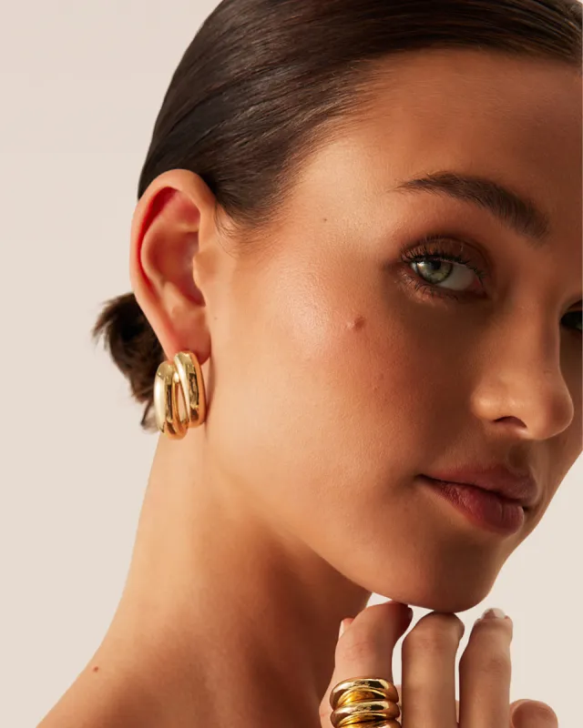 KAMILE EARRING - GOLD sold by Billini
