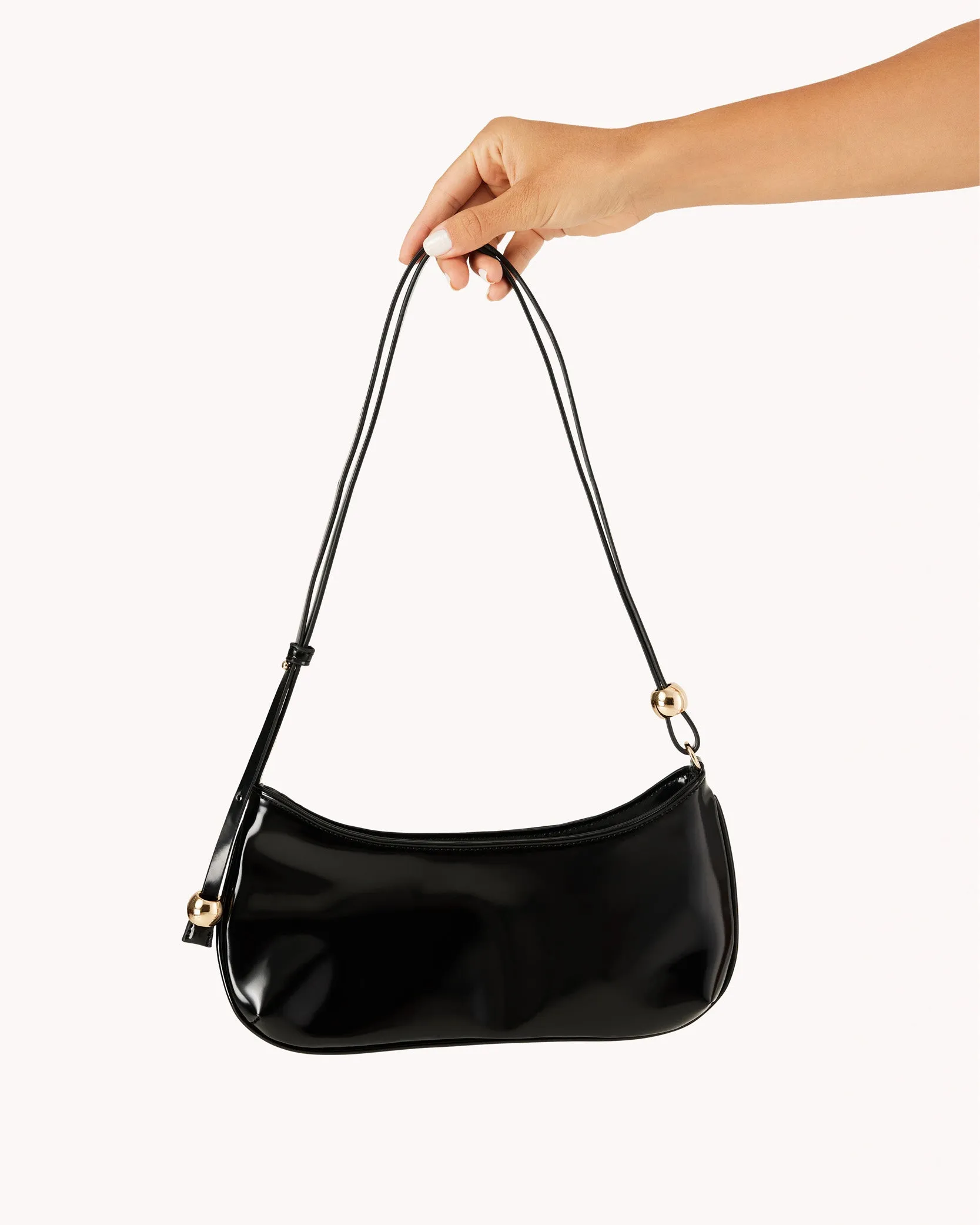ROSABELLE SHOULDER BAG - BLACK SHINE sold by Billini