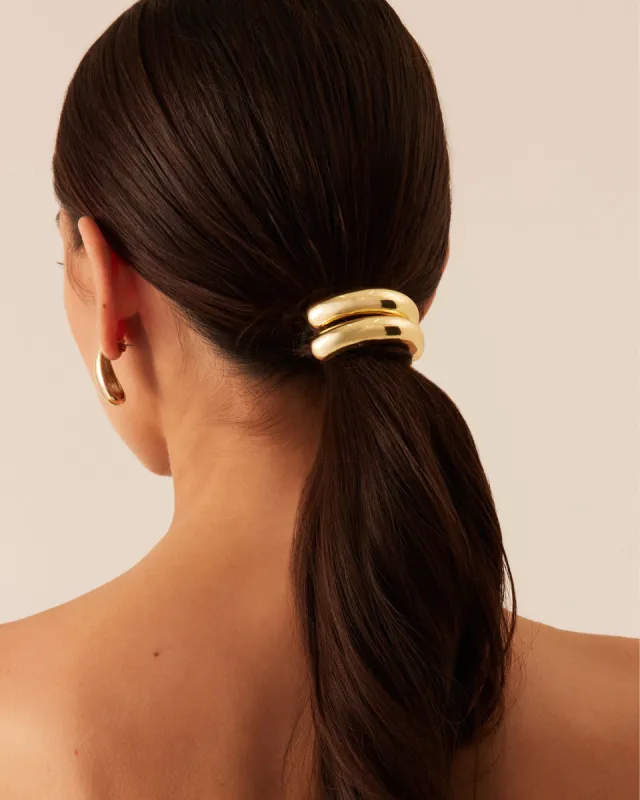 CONNELLEY 2 PACK HAIR CUFF - GOLD sold by Billini