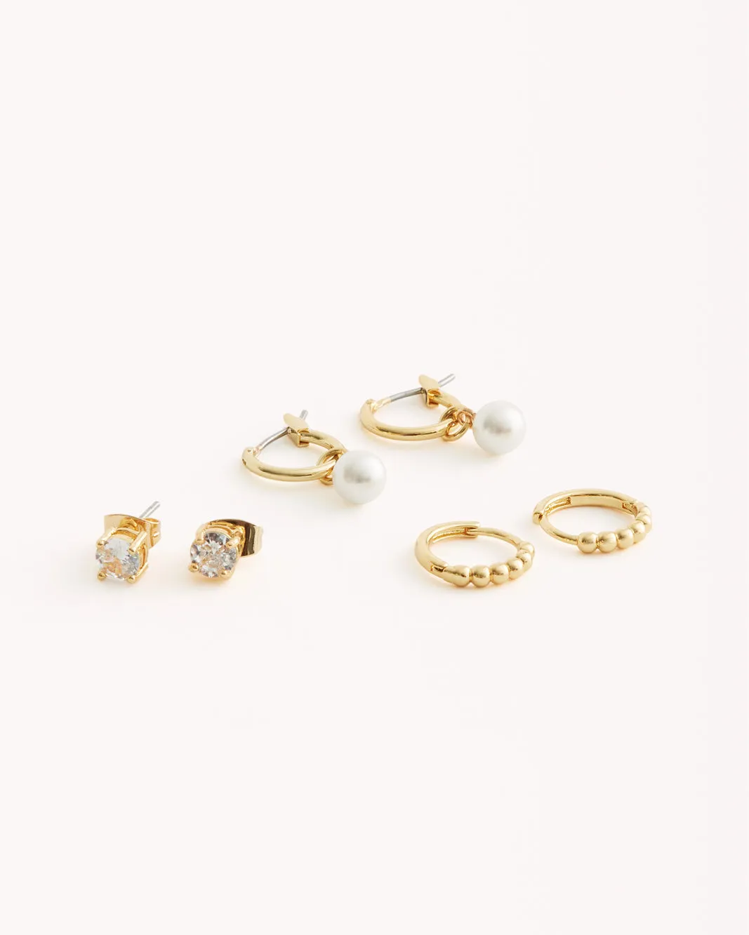 ALLIRA 3 PACK EARRINGS - GOLD PLATED 18K sold by Billini product image thumbnail 5