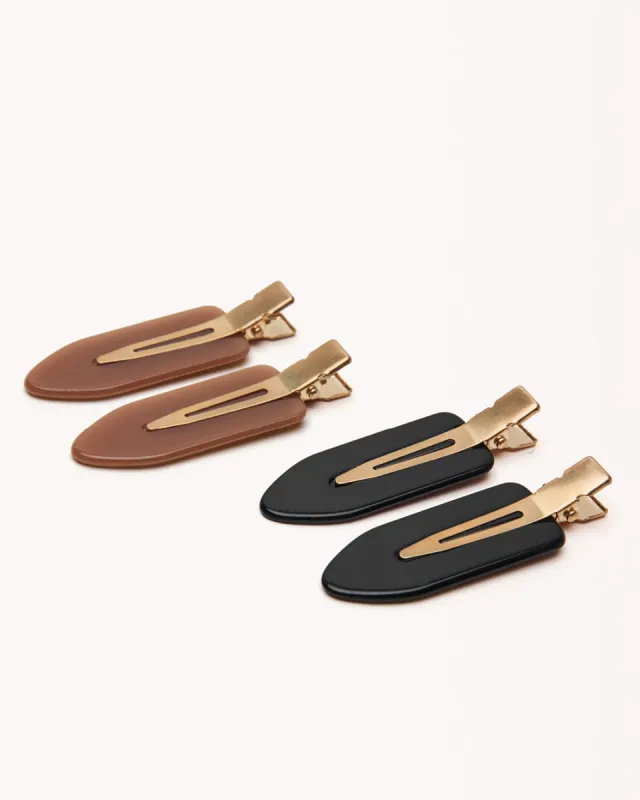 MAE CLIP 4 PACK - BLACK-COFFEE sold by Billini