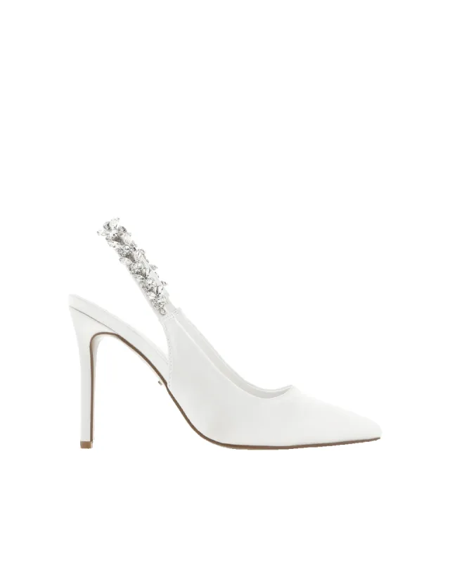 WELBY - WHITE SATIN sold by Billini