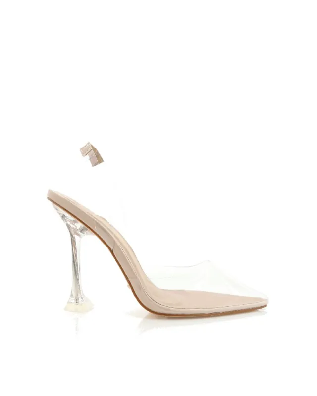 FENELLA - NUDE PATENT-CLEAR sold by Billini