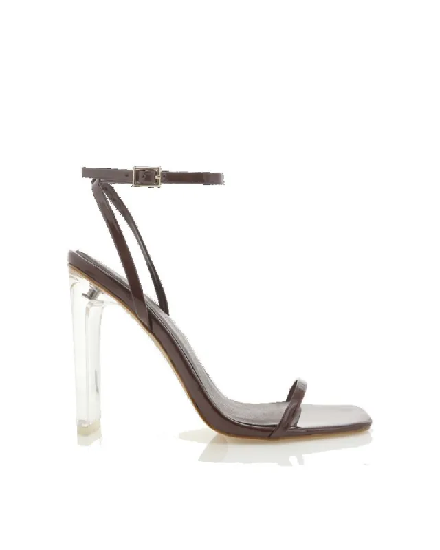 YALI - DARK BROWN PATENT sold by Billini