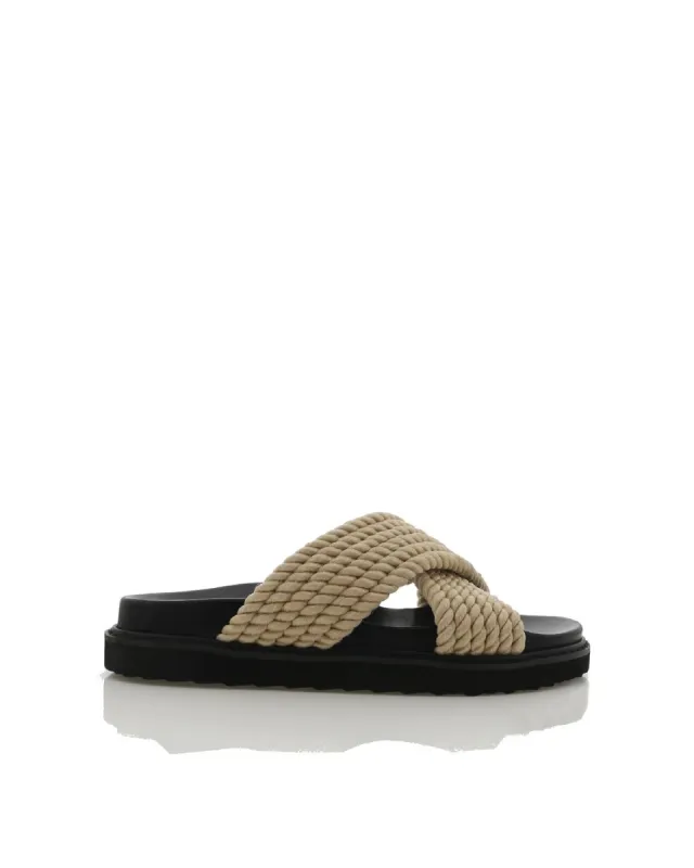 ZIRA - NATURAL ROPE-BLACK sold by Billini