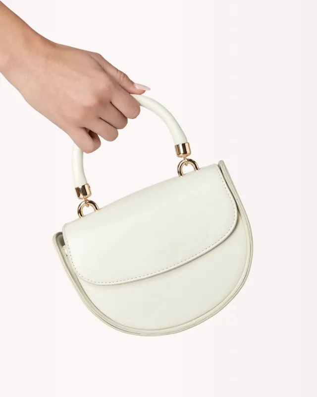 AUDREY HANDLE BAG - BONE sold by Billini
