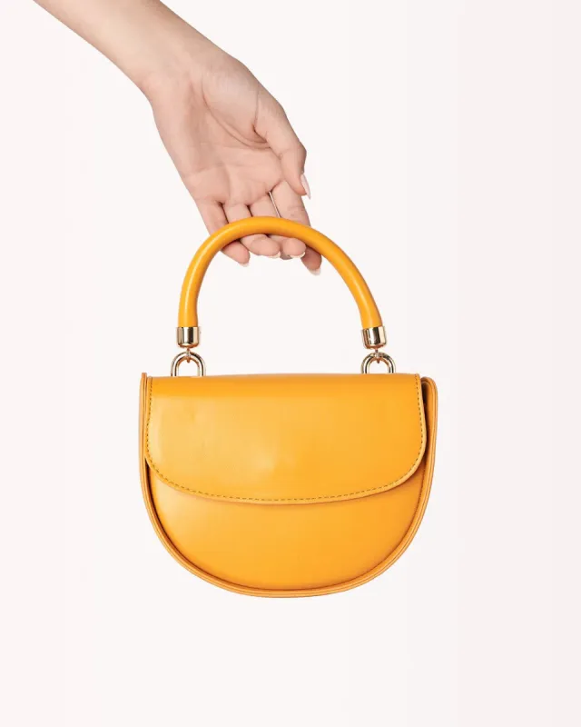 AUDREY HANDLE BAG - MANDARIN sold by Billini